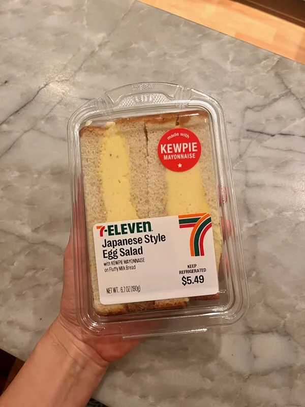 American 7-Eleven egg salad sandwich