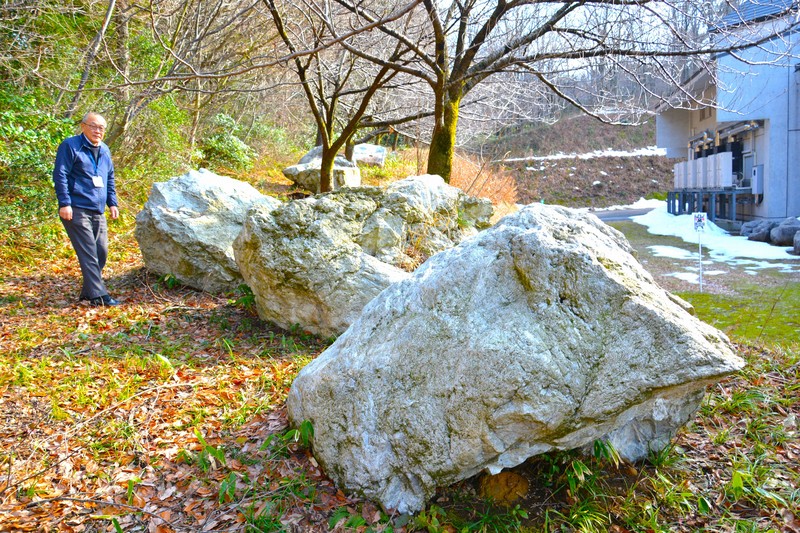 Jade boulders near the Fossa Magna Museum in Itoigawa