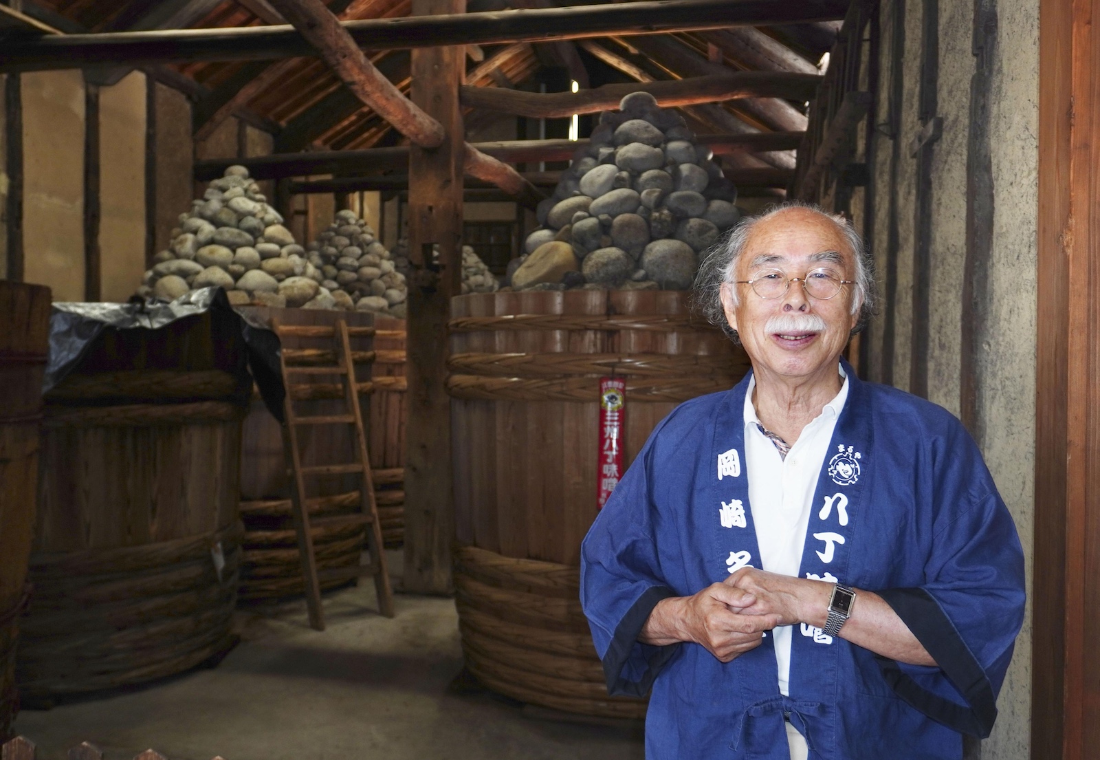 Nobutaro Asai, president of Maruya Hatcho Miso Co, in Okazaki