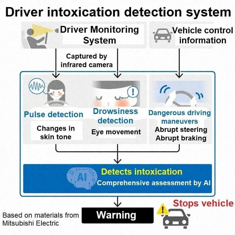 Driver intoxication detection system