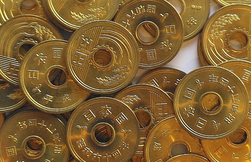 Five-yen coins