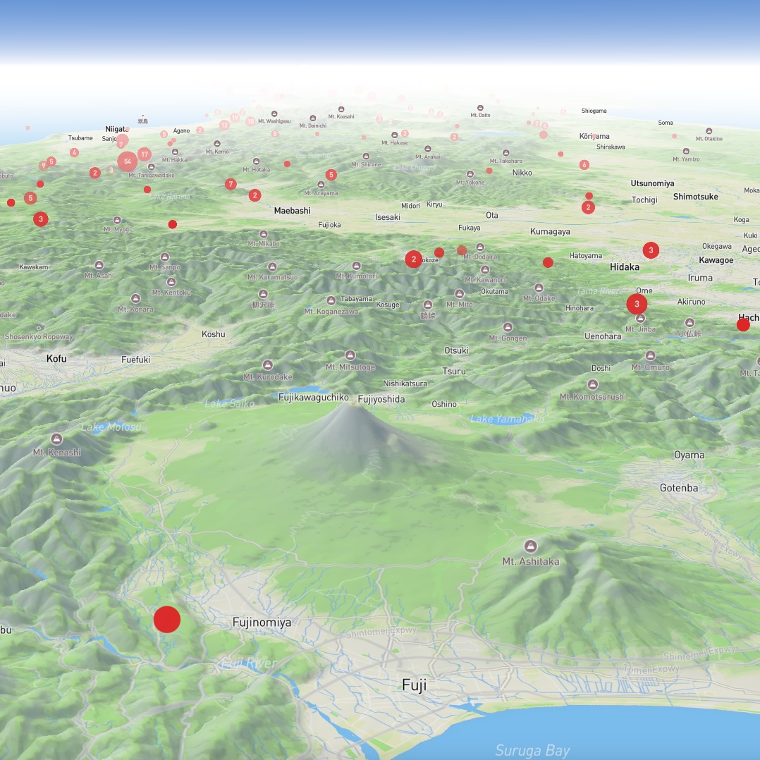 Japan Bear Incident Map