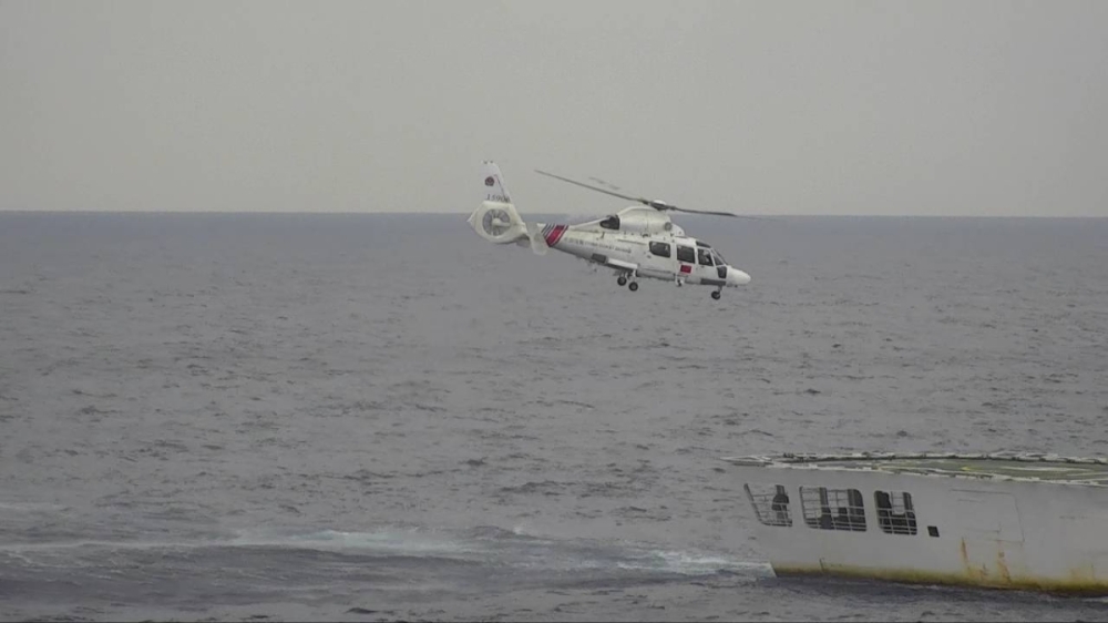 China Coast Guard helicopter enters Japanese airspace near Senkakus