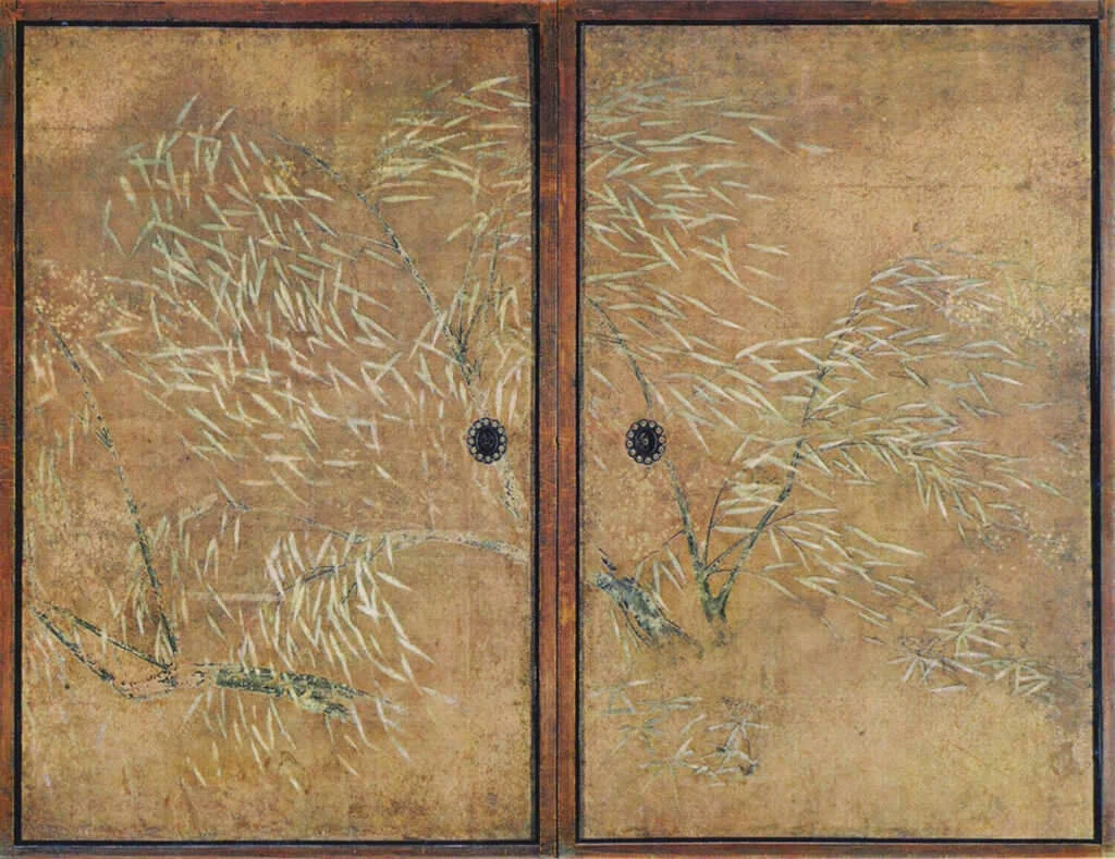 Kano Eitoku, Trees on sliding doors