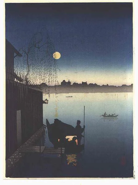 Kobayashi, Eijiro (小林英二郎, 1870-1946), Summer Evening on the Sumida River (late 1930s)