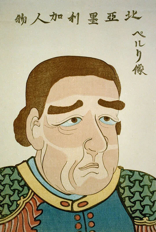 Japanese woodblock print of Matthew C. Perry