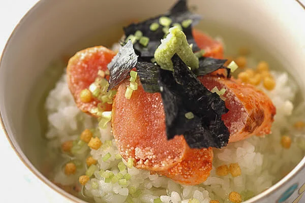 Ochazuke with mentaiko