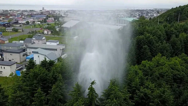 Oshamambe geyser