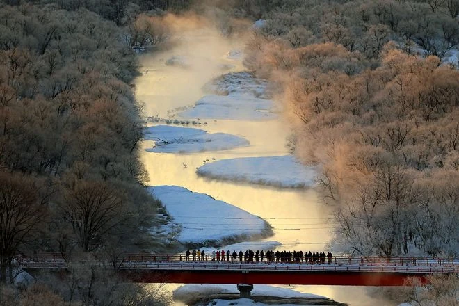 Otowabashi bridge in Tsurui, Hokkaido
