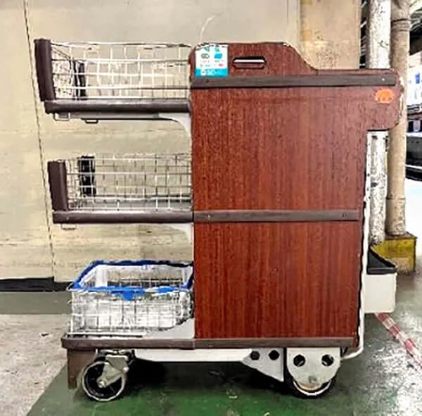 Disused Shinkansen food carts
