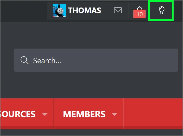 Style switcher - dark - light