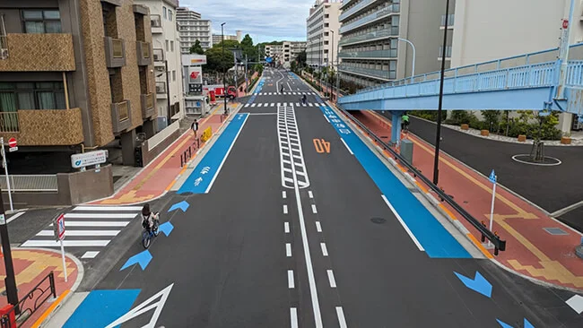 Tokyo bicycle lanes