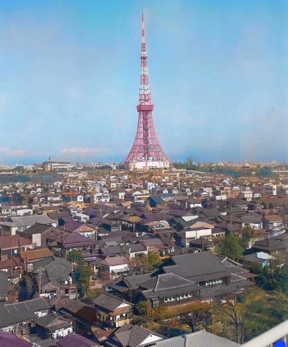 Tokyo Tower in the 1960s