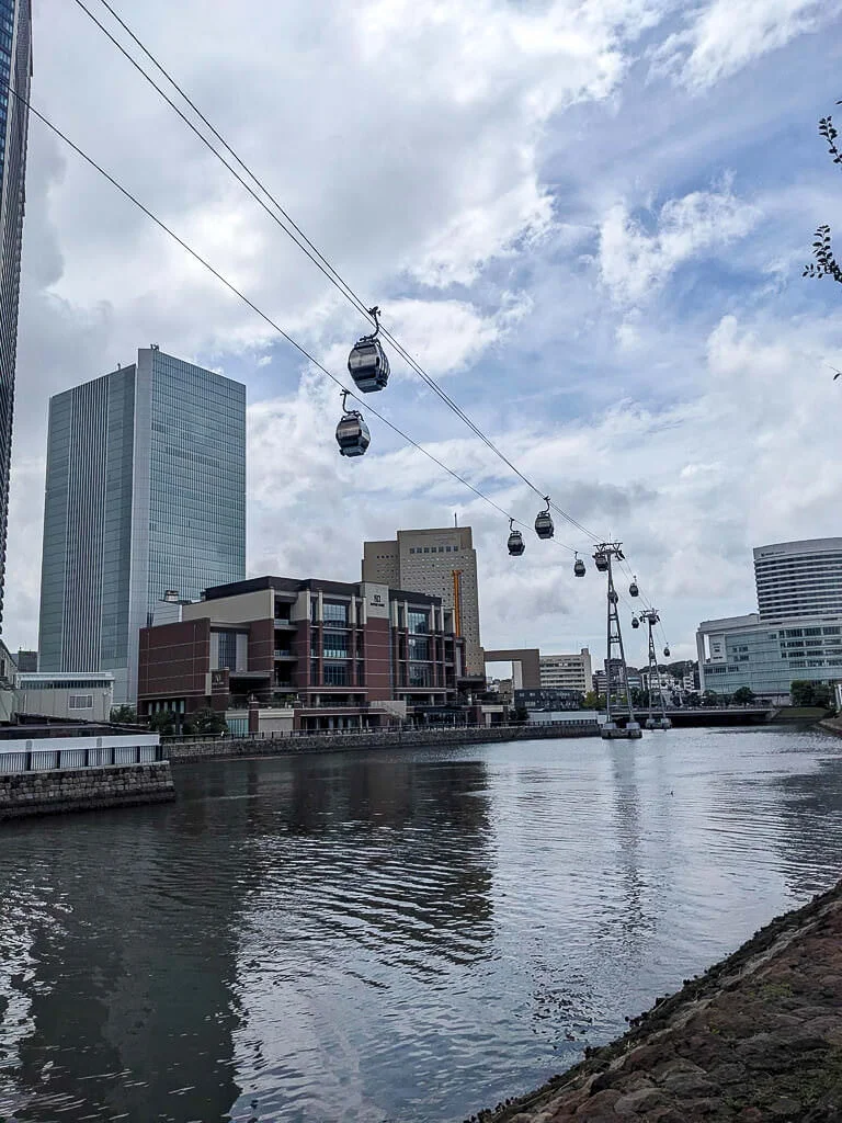 Yokohama on a rainy day in August 2024