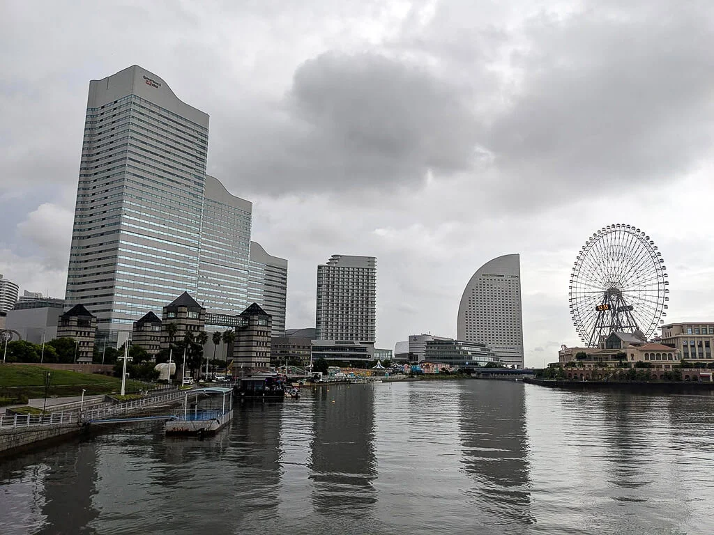 Yokohama on a rainy day in August 2024