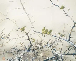 Shiho-Sakakibara-White-Eye-and-Plum-Blossoms.webp