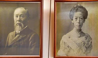 Itō Hirobumi and his wife Umeko (伊藤梅子) Itō Hirobumi and his wife Umeko (伊藤梅子)