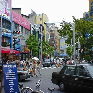 street near tringle park in osaka