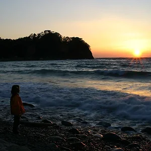 Girl Watching Sunset