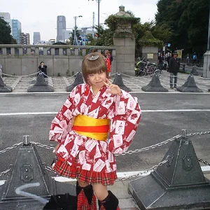 girl in funny outfit at HARAJUKU