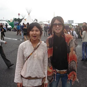 CUTE GIRLS POSING at NAGISHA MUSIC FESTIVAL IN TOKYO