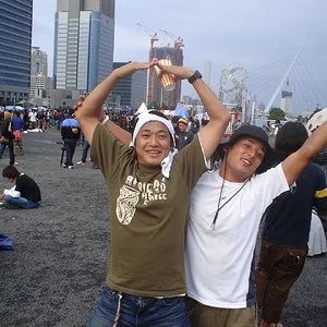2 GUYS POSING WILD at NAGISHA MUSIC FESTIVAL IN TOKYO
