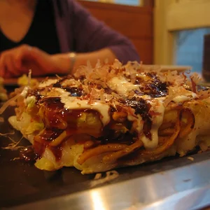 Okonomi-lunch in Namba