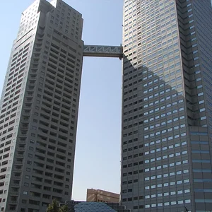 Twin Towers in Banks of Shumida river - Asakusa- Tokyo