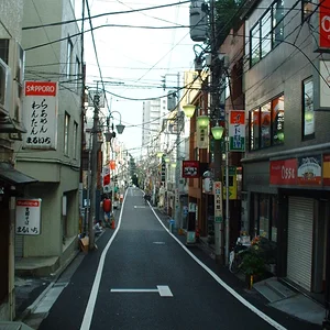 Tokyo - a small street near Shinjuku st.