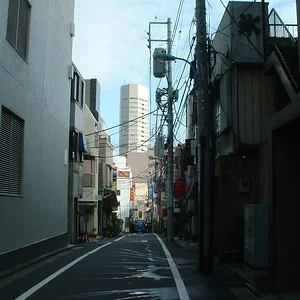 Tokyo - a small street near Shinjuku st.