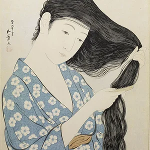 hashiguchi-woman-combing-hair.jpg