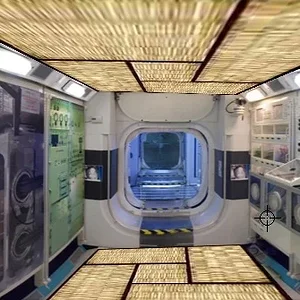 Gag photo of Japan's Kibo Space Station Module