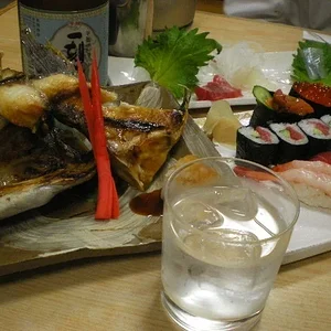 Maguro Kama and Sushi