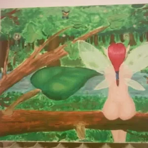 Little fairy in the woods