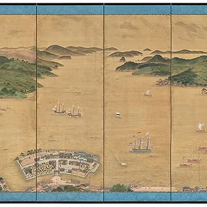 View of Dejima in Nagasaki