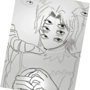 Drew Angela but w more biblical angel ig just shaded her w grey didn't feel like coloring :3 ଘ(੭*ˊᵕˋ)੭* ̀ˋ