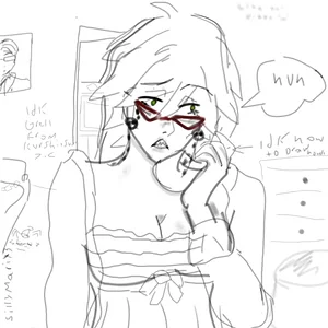Idk doodle/drawing of our trans icon grell