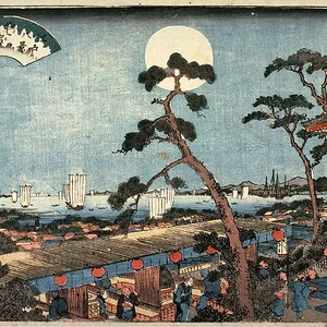 Autumn Moon at Mount Atago