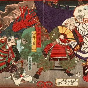 Tokugawa Ieyasu Examining the Head of Kimura Shigenari