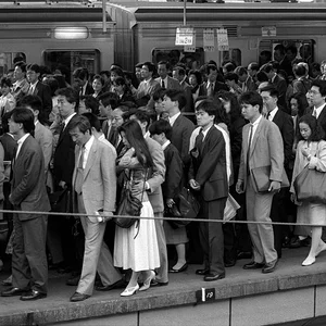 Rush hour at JR Ueno Station