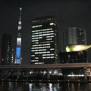 Tokyo Skytree and Asahi Beer Hall