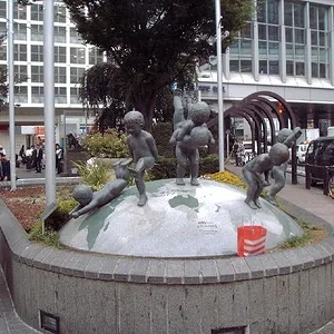 Monument for homeless children in Shibuya