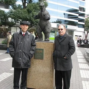 Toho Cinemas Director Masaharu Ina and Armand.