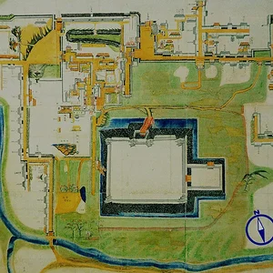 Map of Minakuchi-jo