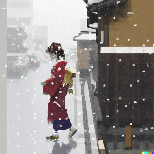 DALL·E 2023-02-19 19.46.10 - a pixelated geisha walking though the snowy streets of kyoto.jpg