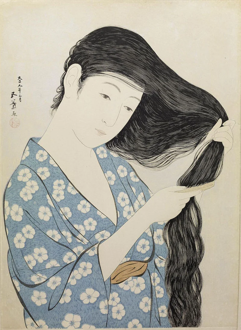hashiguchi-woman-combing-hair.jpg