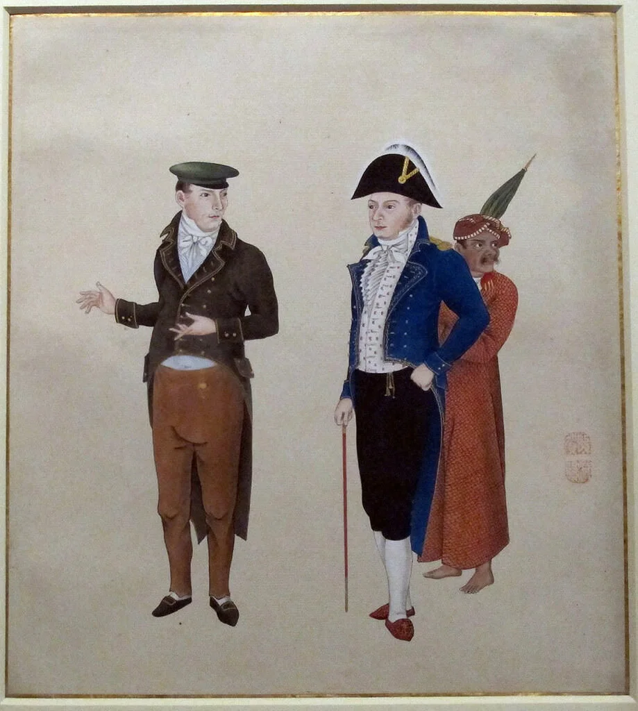 Hollanders with servant