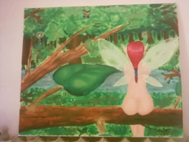 Little fairy in the woods