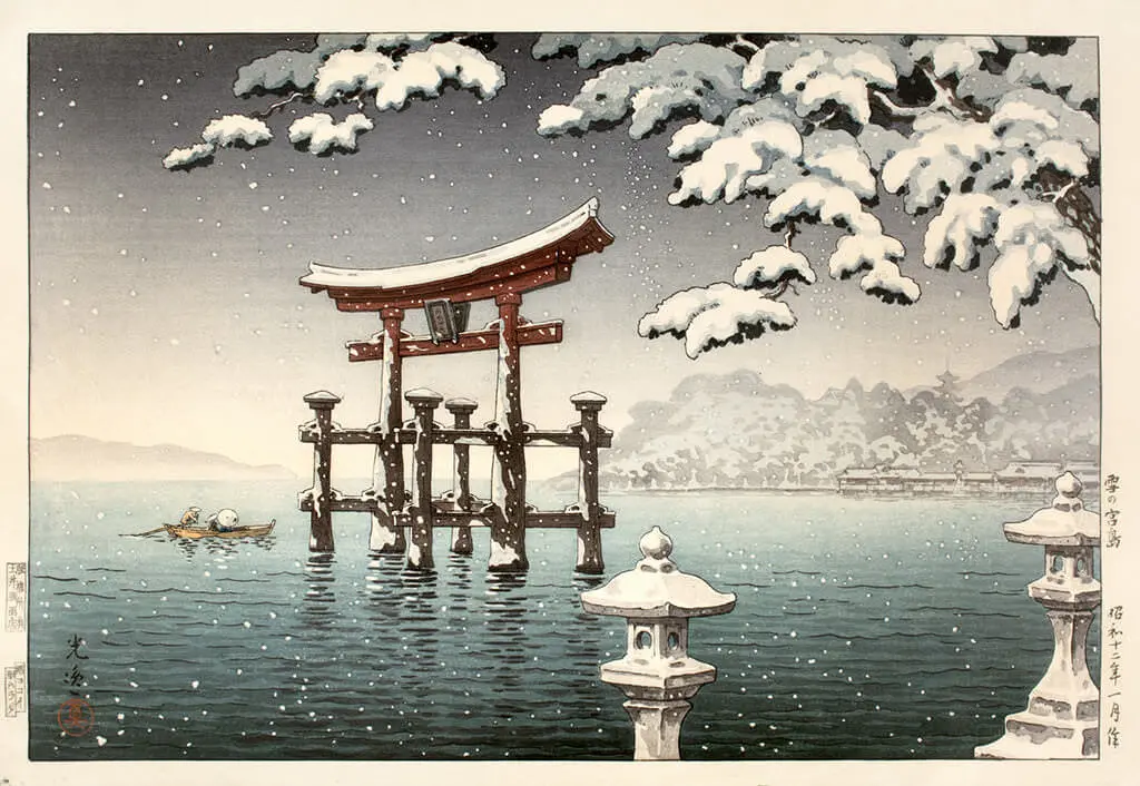 Miyajima in Snow