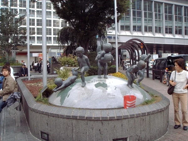 Monument for homeless children in Shibuya